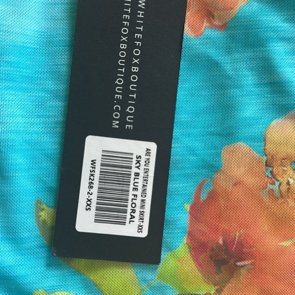 White Fox Boutique Vibrant Floral Pencil Skirt - Picture 3 of 3